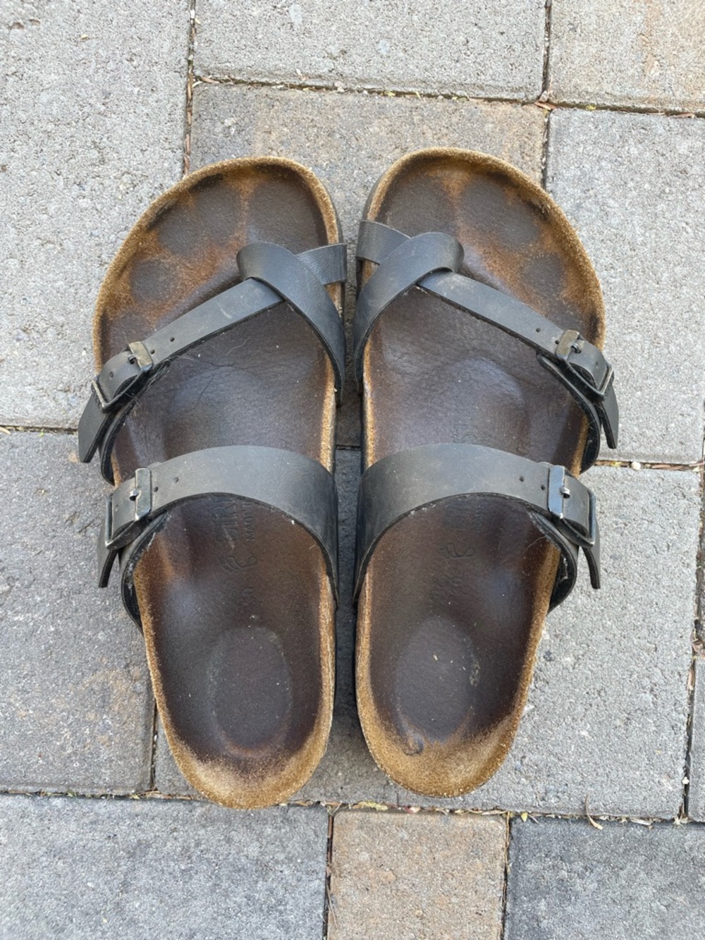 Birkenstock Mayari Black Double Strap Sandals